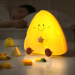 Smiling Cheese Shaped Night Light