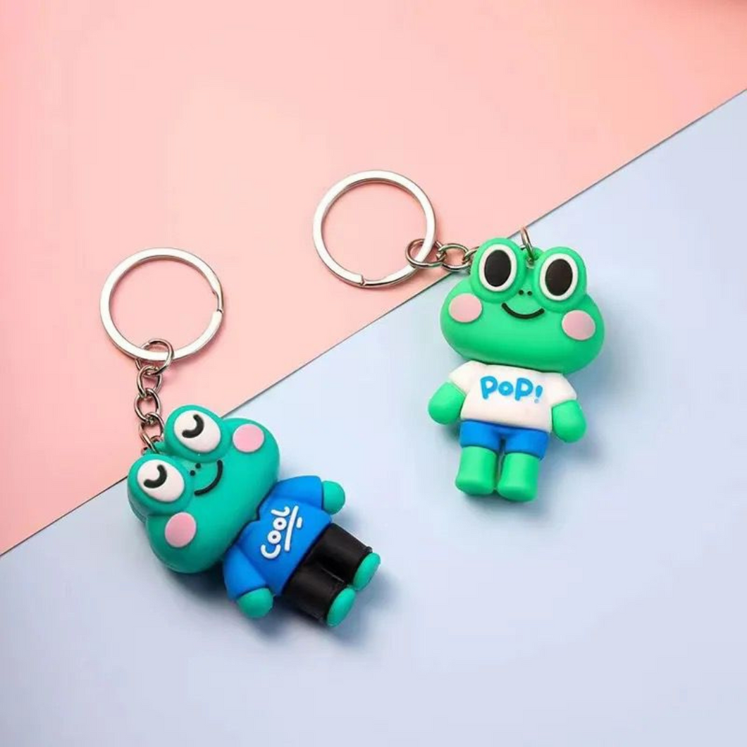 Smiling Frog Keychain without Lanyard - Tinyminymo