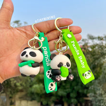 Load image into Gallery viewer, Star Panda 3D Keychain - Tinyminymo
