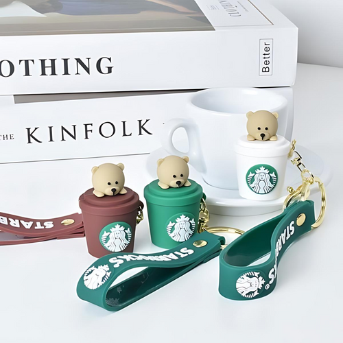 Starbucks Bear Cup 3D Keychain - Tinyminymo