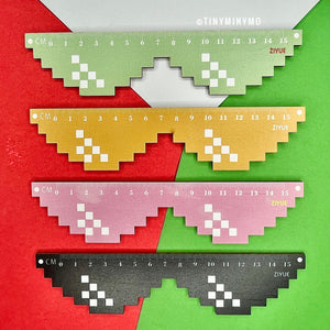 Sunglass Shaped Wooden Ruler - Tinyminymo