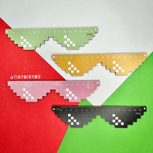 Load image into Gallery viewer, Sunglass Shaped Wooden Ruler - Tinyminymo
