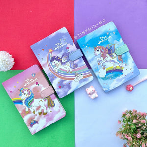 Unicorn Notebook with Snap Lock - Tinyminymo