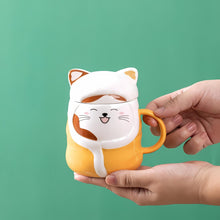 Load image into Gallery viewer, Winter Cat 3D Mug - Tinyminymo
