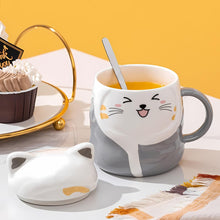 Load image into Gallery viewer, Winter Cat 3D Mug - Tinyminymo
