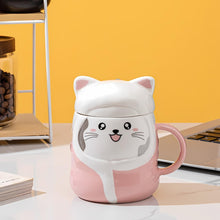 Load image into Gallery viewer, Winter Cat 3D Mug - Tinyminymo
