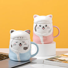 Load image into Gallery viewer, Winter Cat 3D Mug - Tinyminymo
