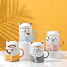 Load image into Gallery viewer, Winter Cat 3D Mug - Tinyminymo
