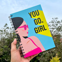Load image into Gallery viewer, You Go Girl Spiral Notebook - Tinyminymo

