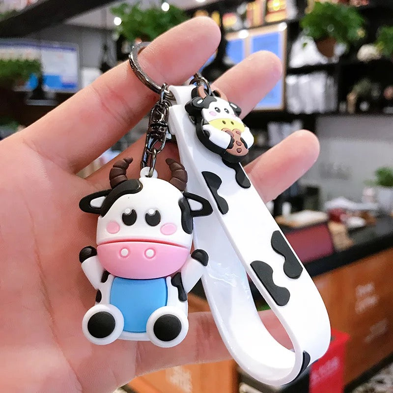 3D Cow Keychain - Tinyminymo