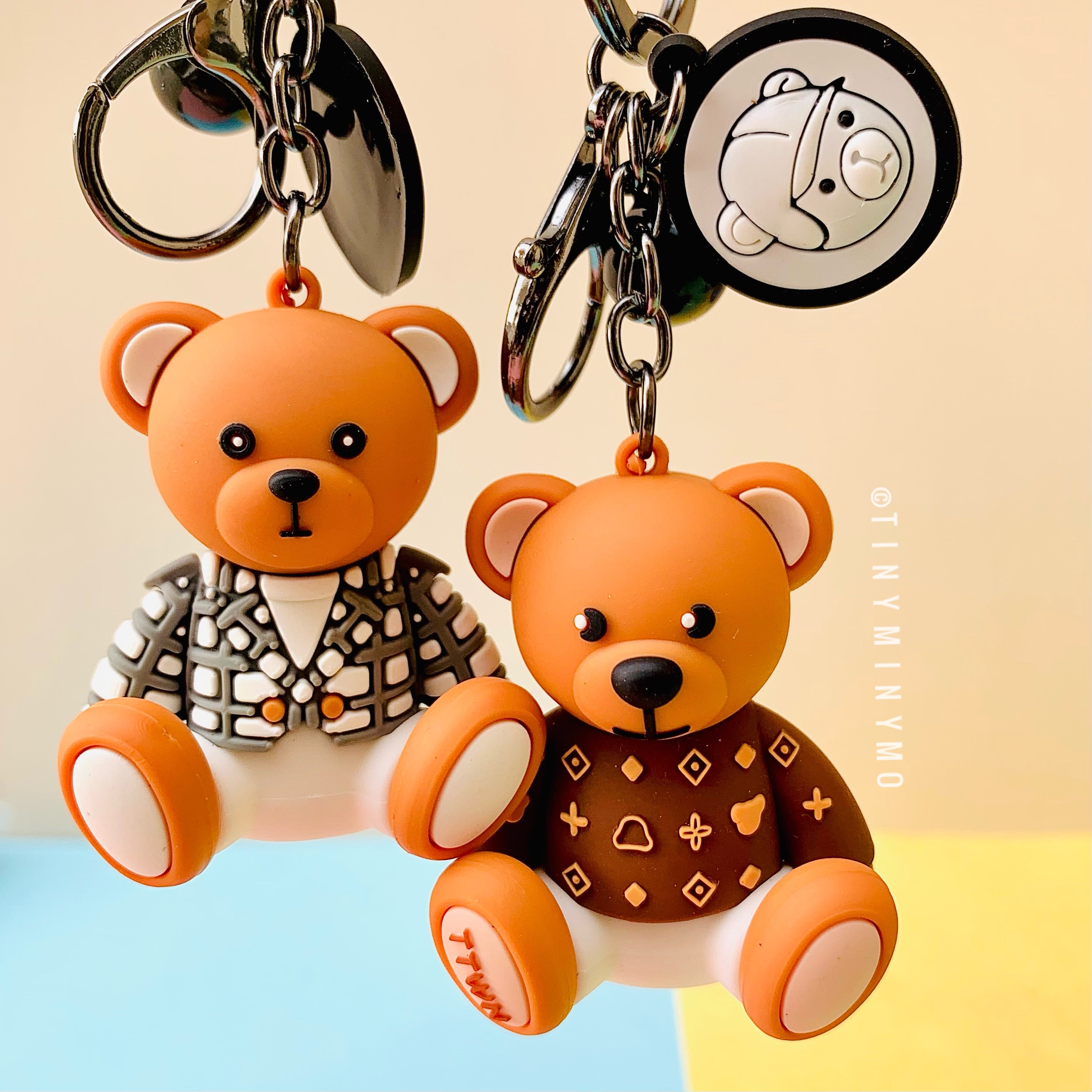 Cute store teddy keychain