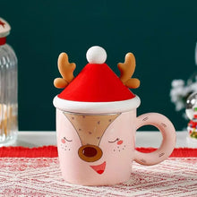 Load image into Gallery viewer, 3D Reindeer Christmas Mug - Tinyminymo
