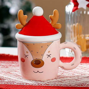 3D Reindeer Christmas Mug - Tinyminymo