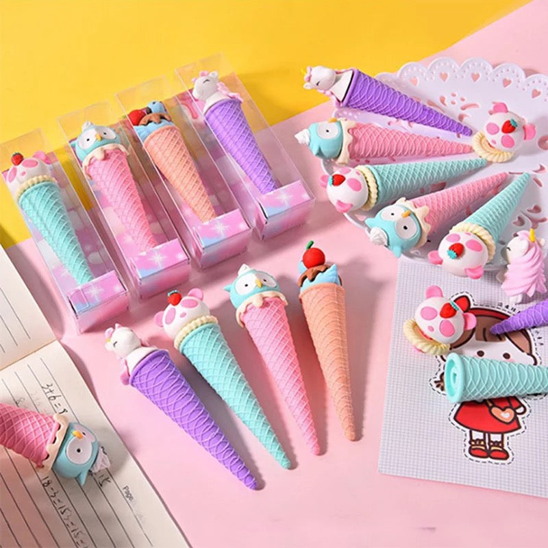 Animal Ice-Cream Eraser - Tinyminymo