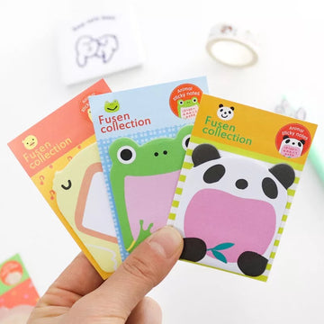 Animal Self Sticky Notes Set, 16 Pads Cute Animals Sticky Post Notes,  Cartoon Sticky Notes For Office Memo