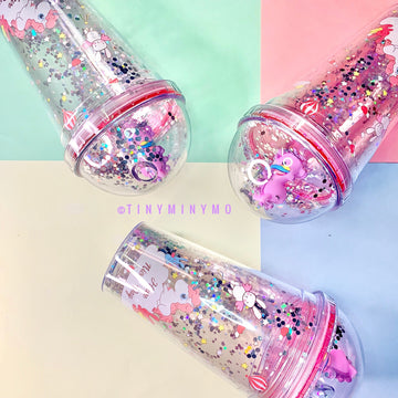 Sipper for Girls (Pink Bunny Bottle) - MyCuteStickons