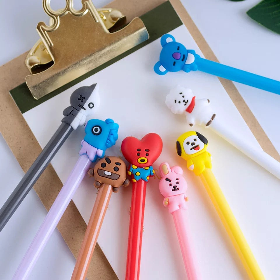 Buy BT21 Black Gel Pen Online In India