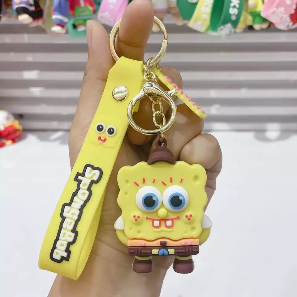 Cute 3D SpongeBob Keychain Online