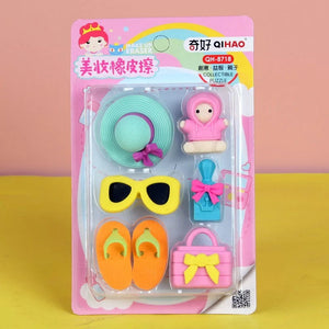 Girls Fashion Eraser Set - Tinyminymo