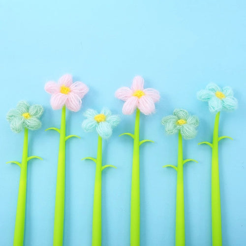 Knitted Flower Pen - Tinyminymo