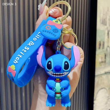 3D Cute lilo keychain cute stitch keychain cartoon
