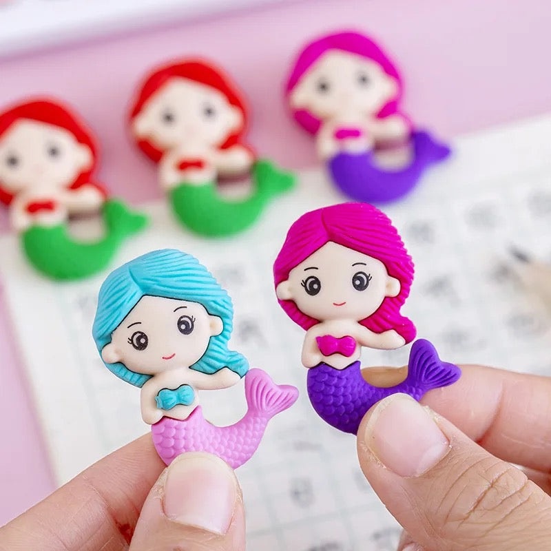 Mermaid Eraser- Cute Mermaid Pencil Eraser Online In India