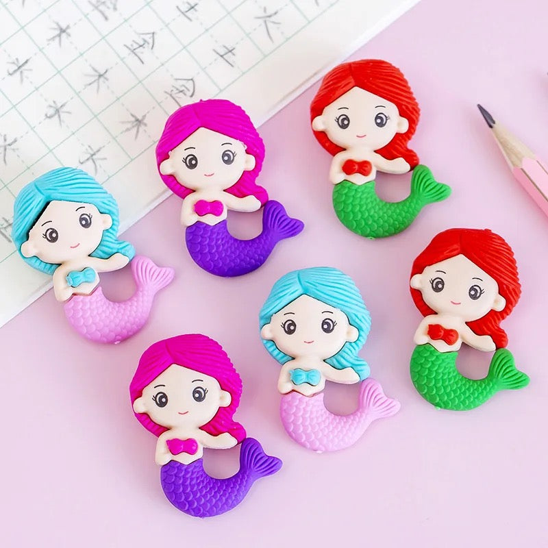 Mermaid Eraser- Cute Mermaid Pencil Eraser Online In India