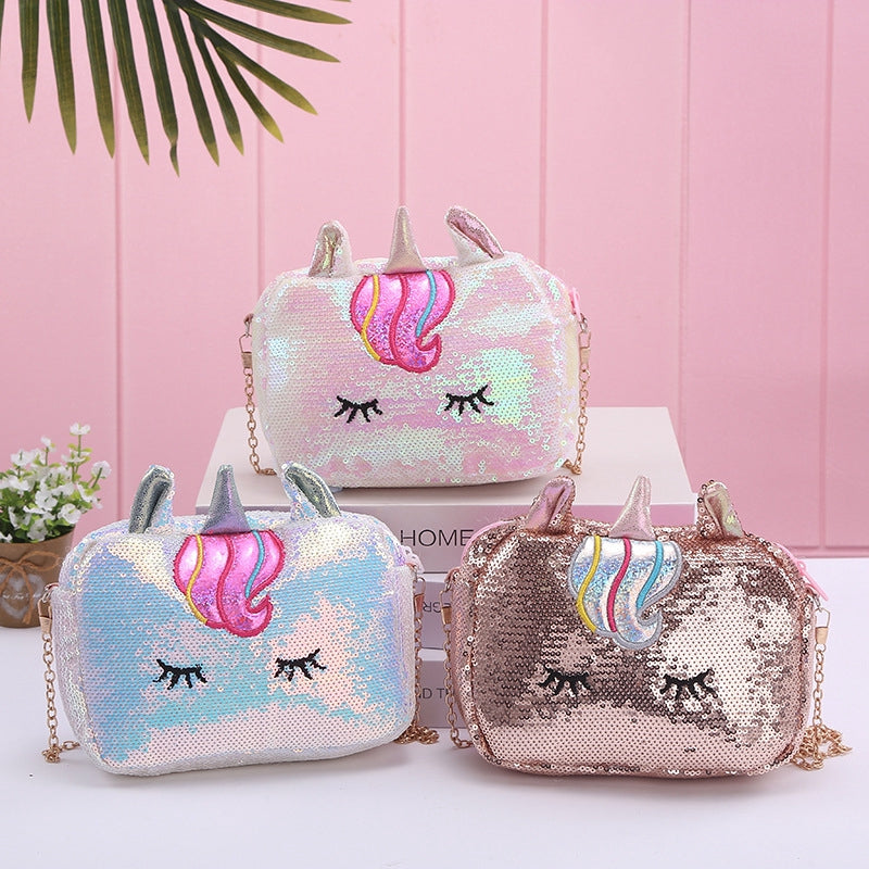 Unicorn sequin sling bag sale