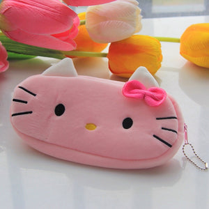 Plush Hello Kitty Zipper Pouch - Tinyminymo