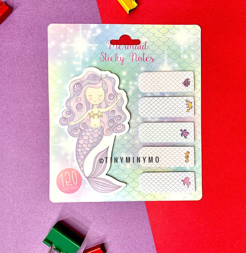 Mermaid Sticky Notes - TinyMinyMo