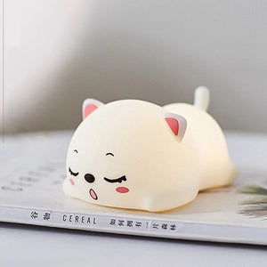 Sleeping Kitty Silicone Night Light - Tinyminymo