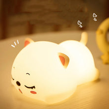 Load image into Gallery viewer, Sleeping Kitty Silicone Night Light - Tinyminymo
