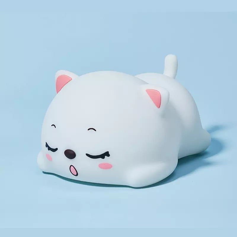 Sleeping Kitty Silicone Night Light - Tinyminymo