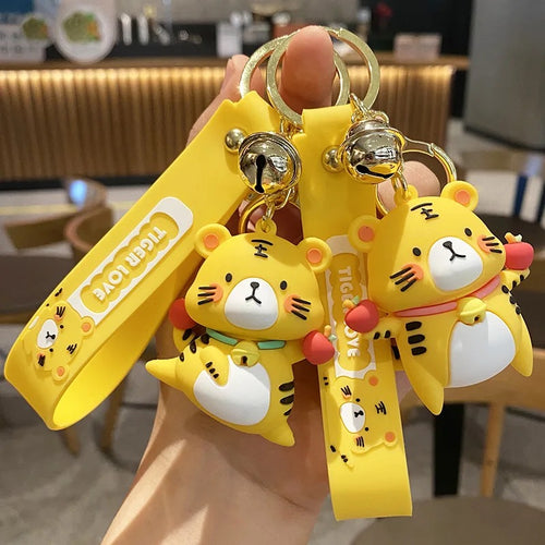 Tiger with Apple 3D Keychain - Tinyminymo